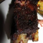 The Queen cut beef short rib is majestic indeed. It's well worth the $18 price tag as it can easily feed two. It's also got plenty of dark crunchy crust that barbeque geeks like to call Mr. Brown.